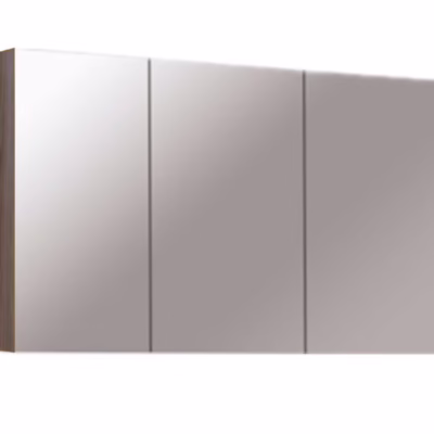 1200mm Dark Oak Shaving Cabinet with Pencil Edge and Glass Shelves