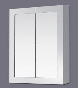900mm White Framed Shaving Cabinet