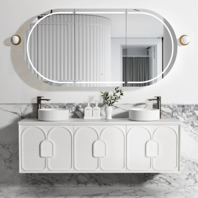 1800mm Matte White Laguna Mk II Wall Hung Vanity